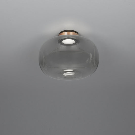 Legier Large LED Ceiling Light with Smoke Glass