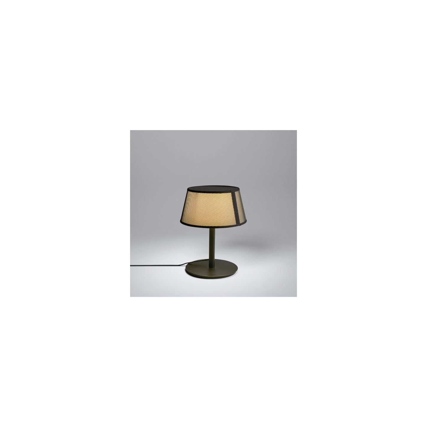 Lilly Table Lamp with Black Mesh Fabric