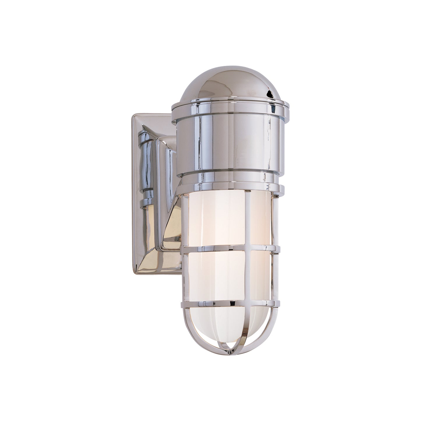 Marine White Glass Wall Light