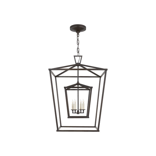 Darlana Large Double Cage Pendant Lantern