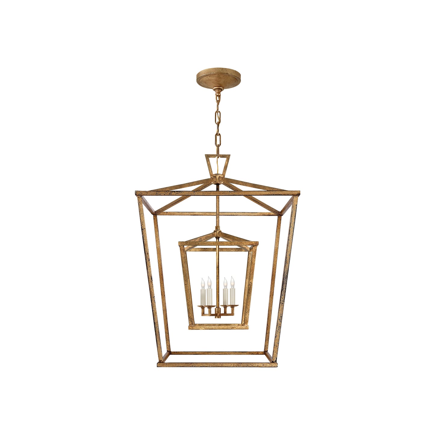 Darlana Large Double Cage Pendant Lantern