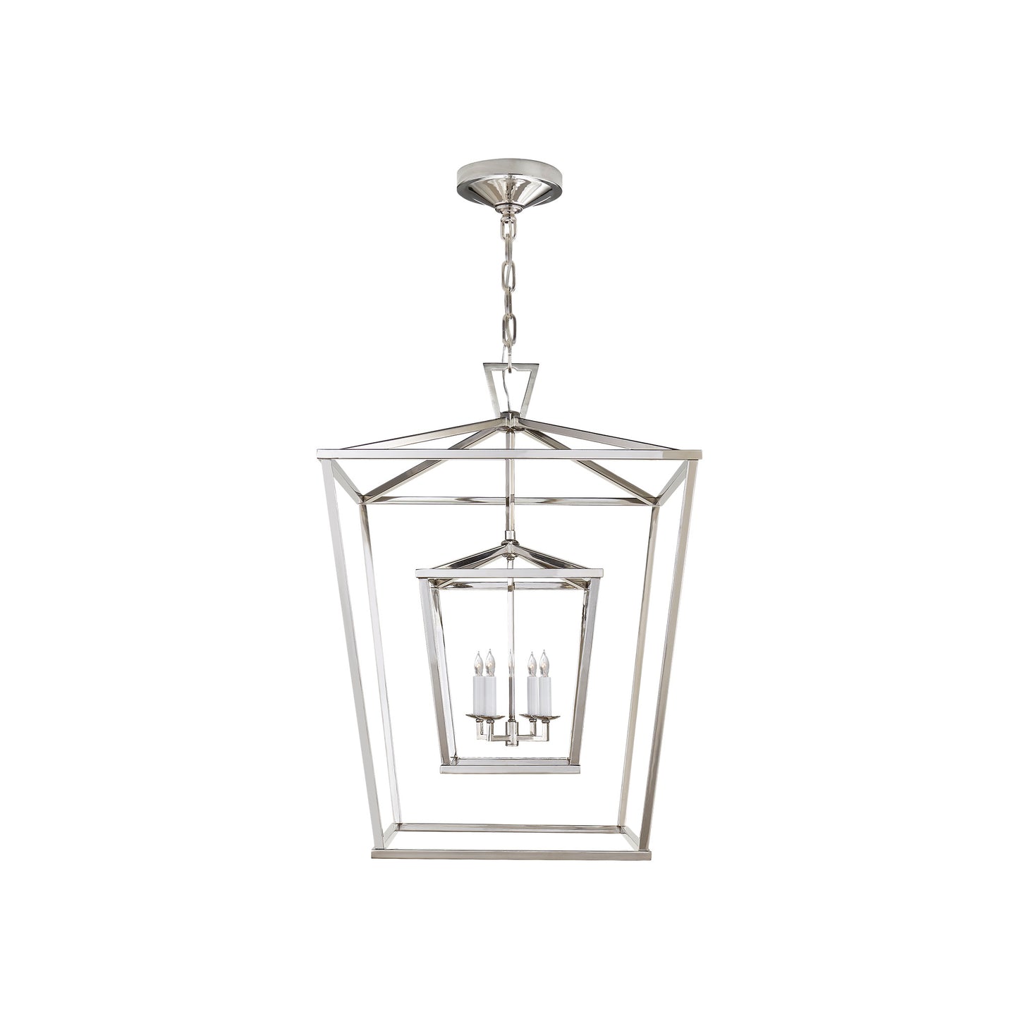 Darlana Large Double Cage Pendant Lantern