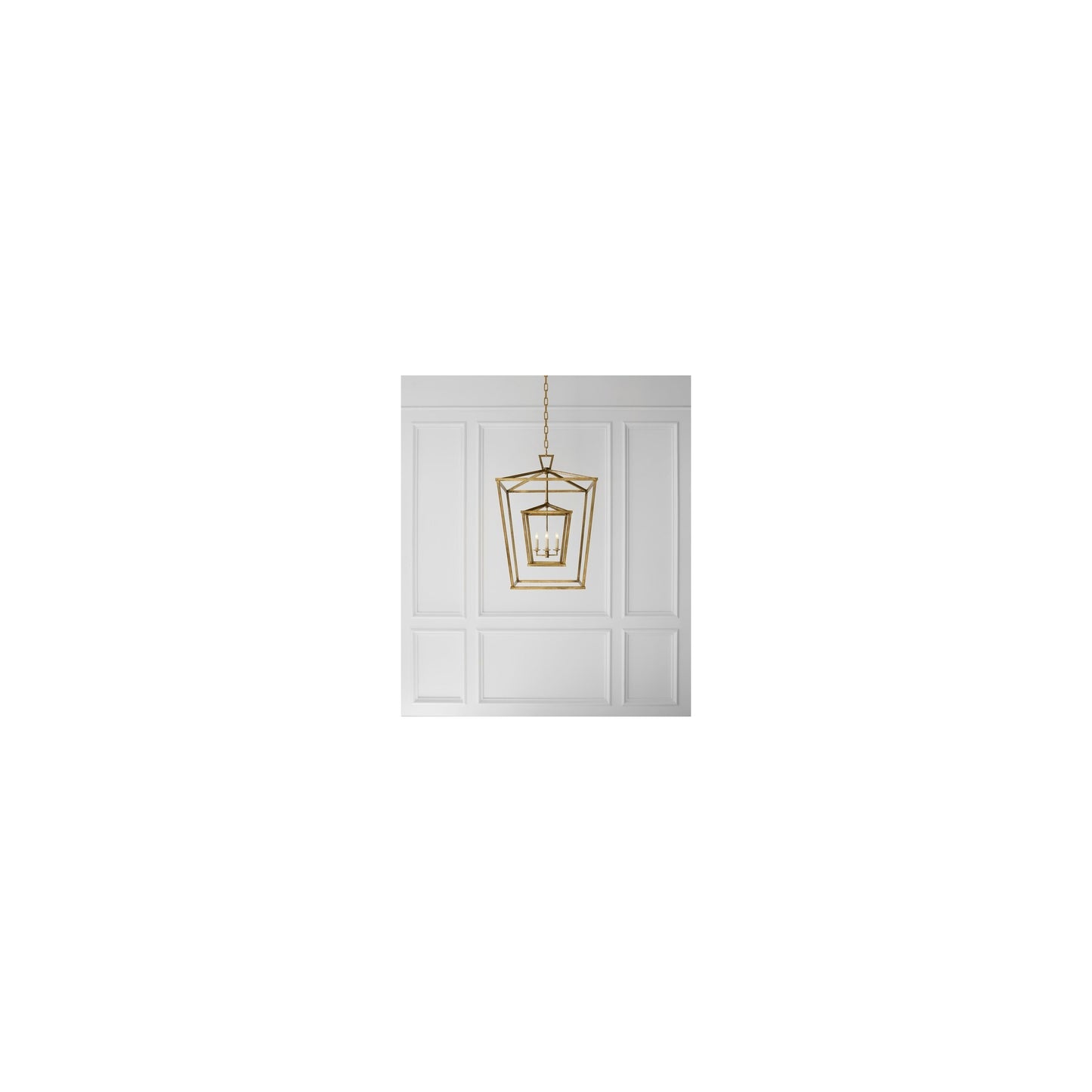 Darlana Large Double Cage Pendant Lantern