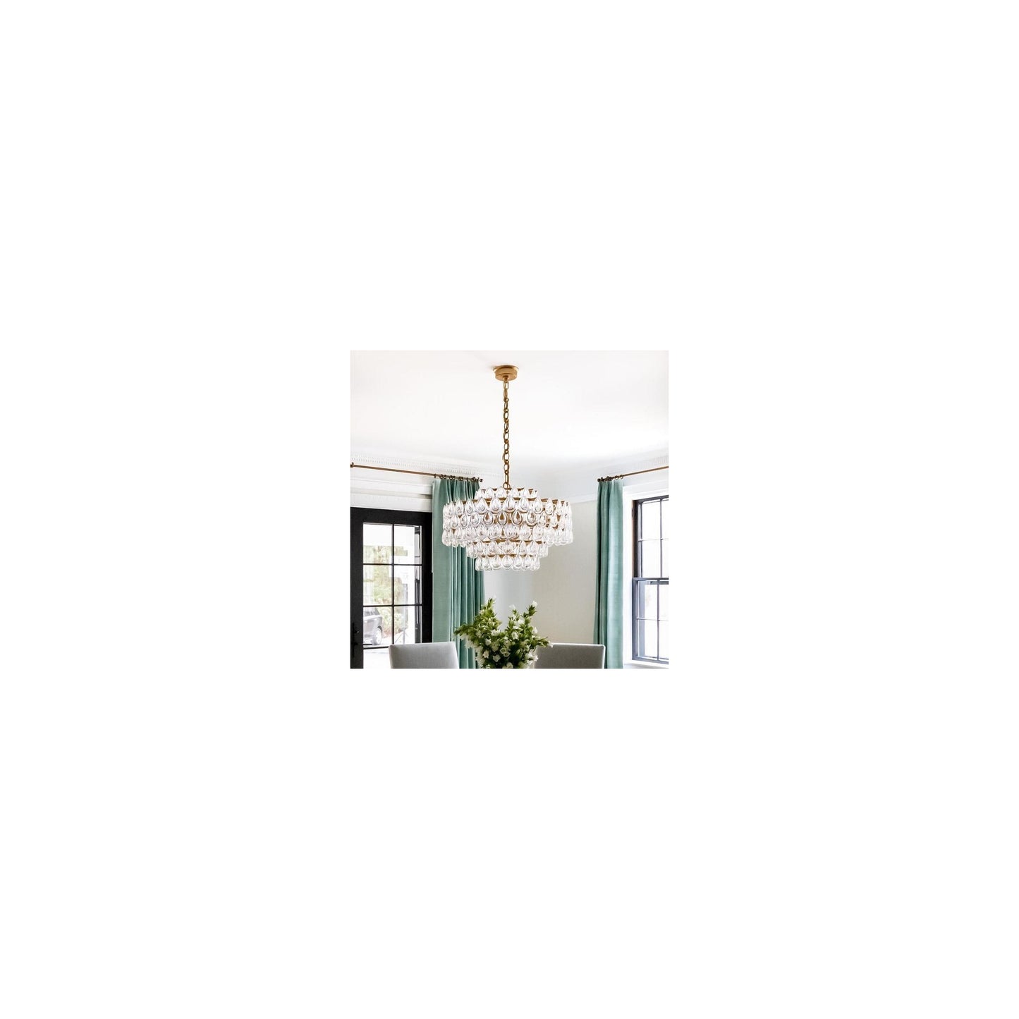 Liscia Chandelier with Crystal