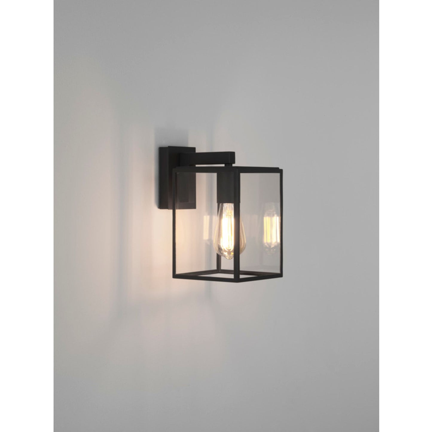 Box Lantern 270 Wall Light Black