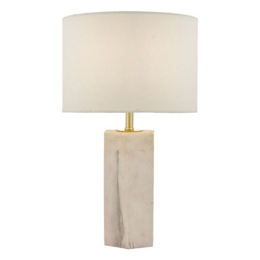 Nalani Table Lamp Pink with Marble Effect