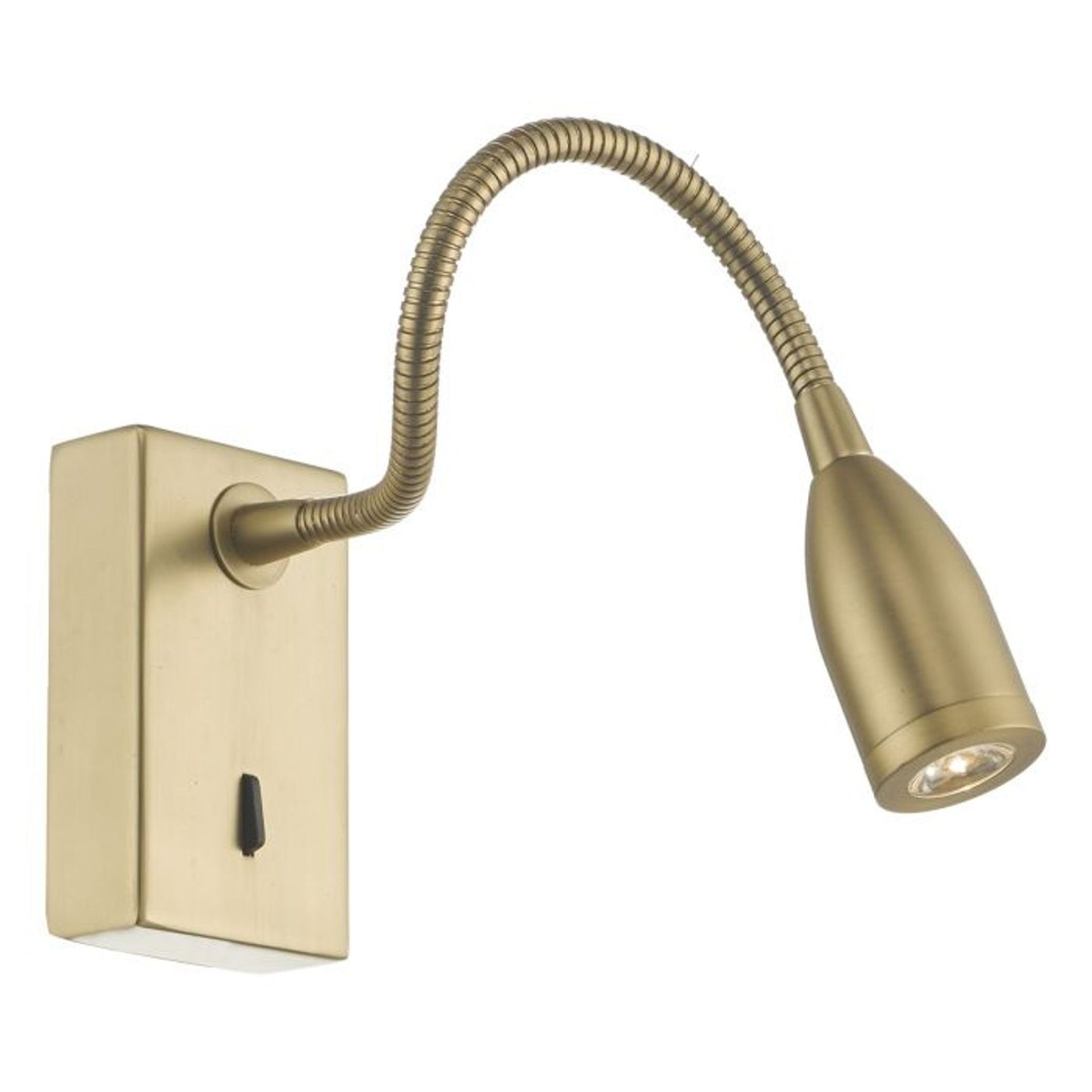 Tadley LED Wall Bracket Gooseneck Polished Chrome