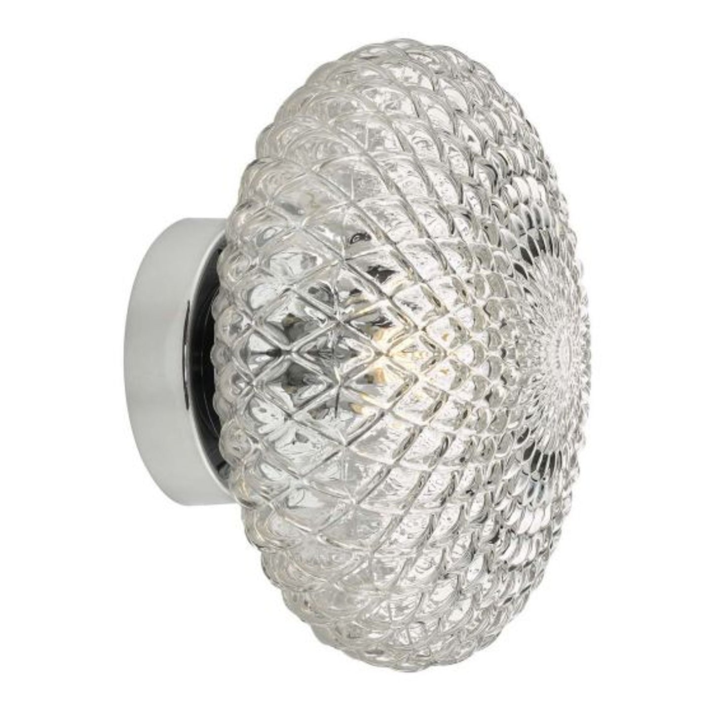 Bibiana Small LED Wall or Ceiling Light Polished Chrome