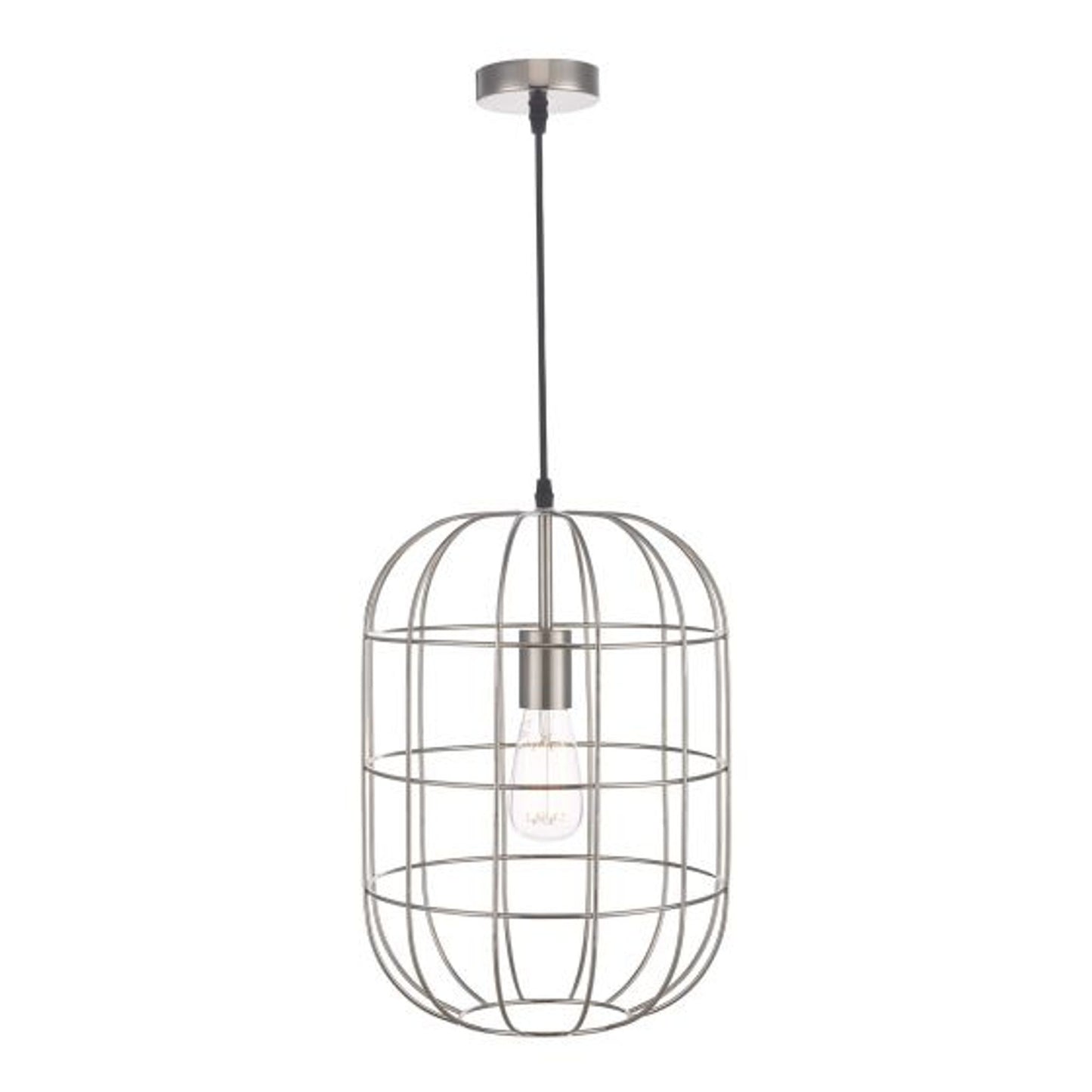 Eudora 1-Light Pendant Satin Nickel