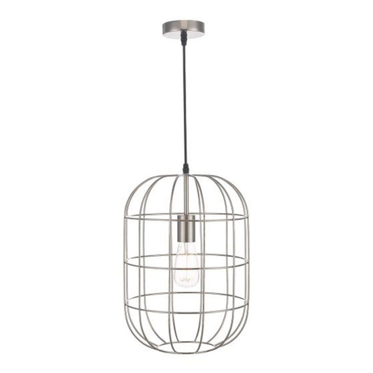 Eudora 1-Light Pendant Satin Nickel