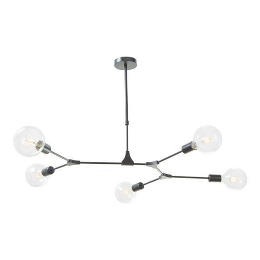 Euphemia 5-Light Pendant Black