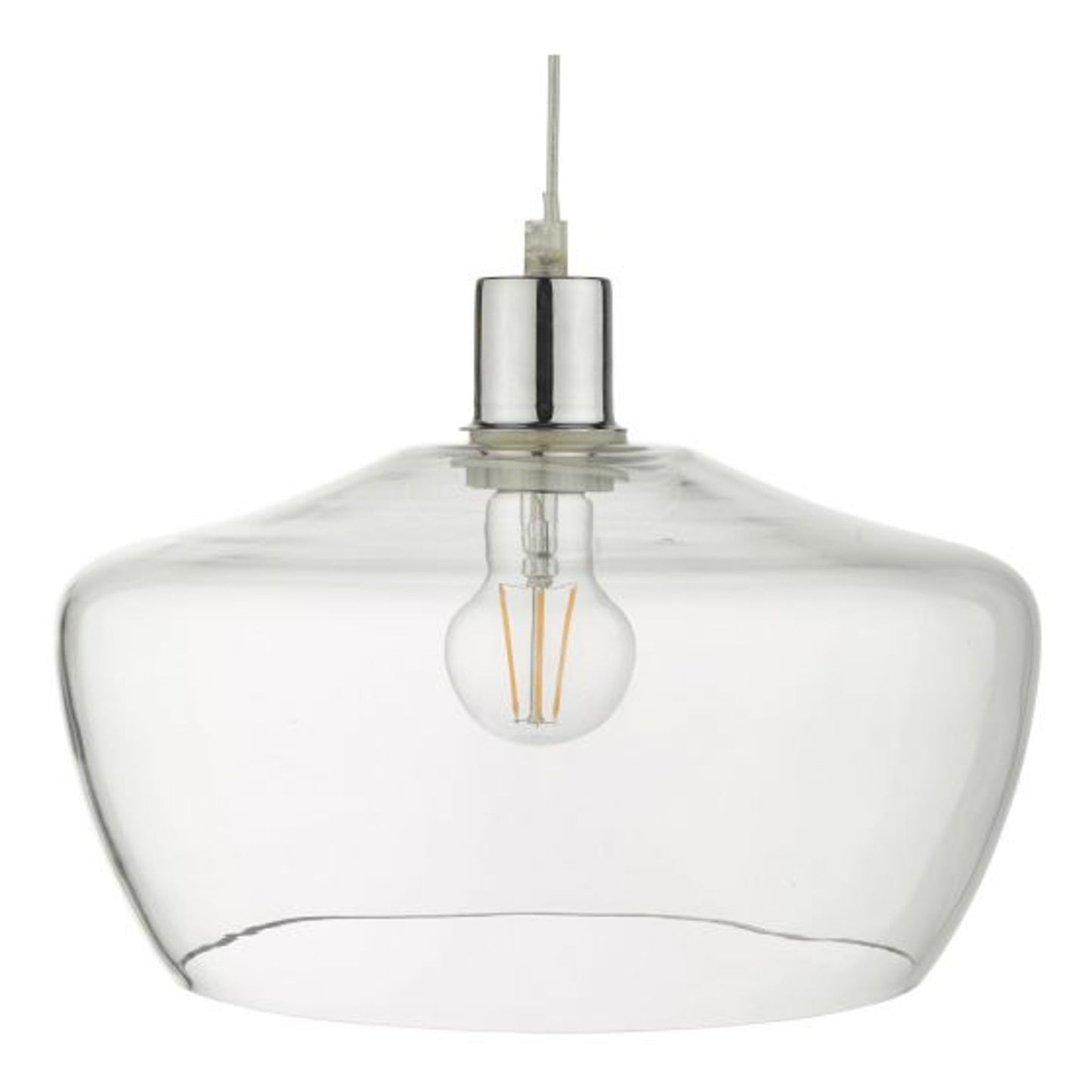 Fidella Easy Fit Clear Glass Pendant