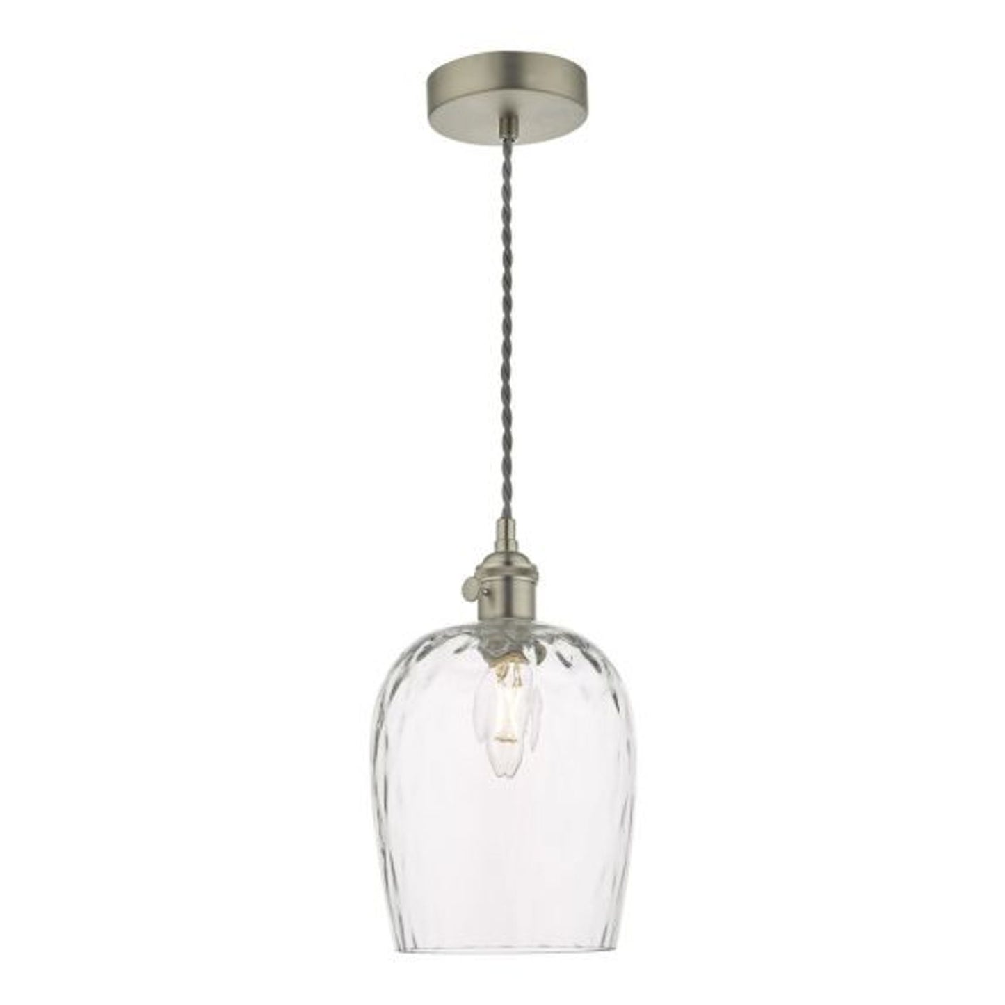 Hadano 1-Light Pendant Dimpled Glass