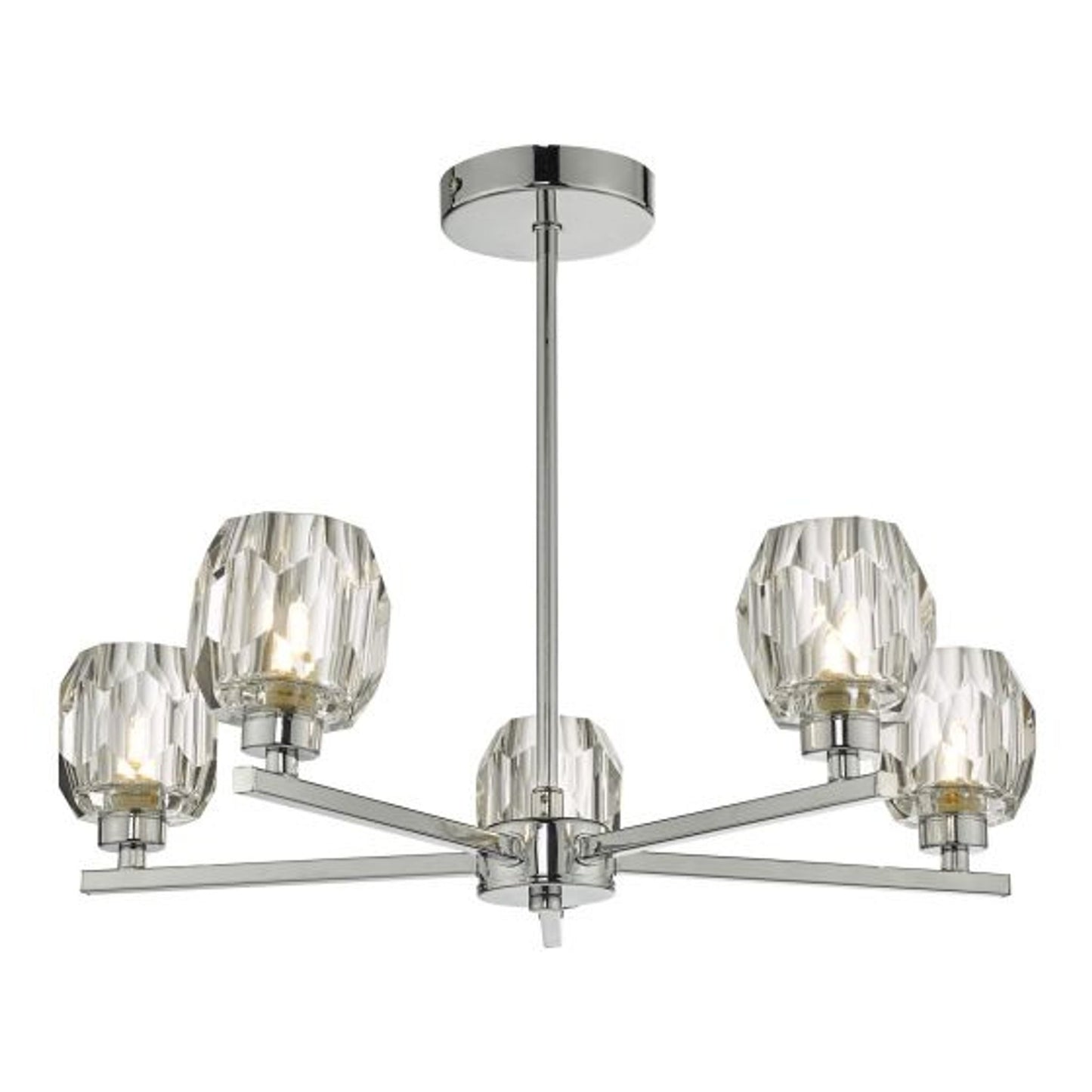 Idina 5-Light Semi Flush Polished Chrome