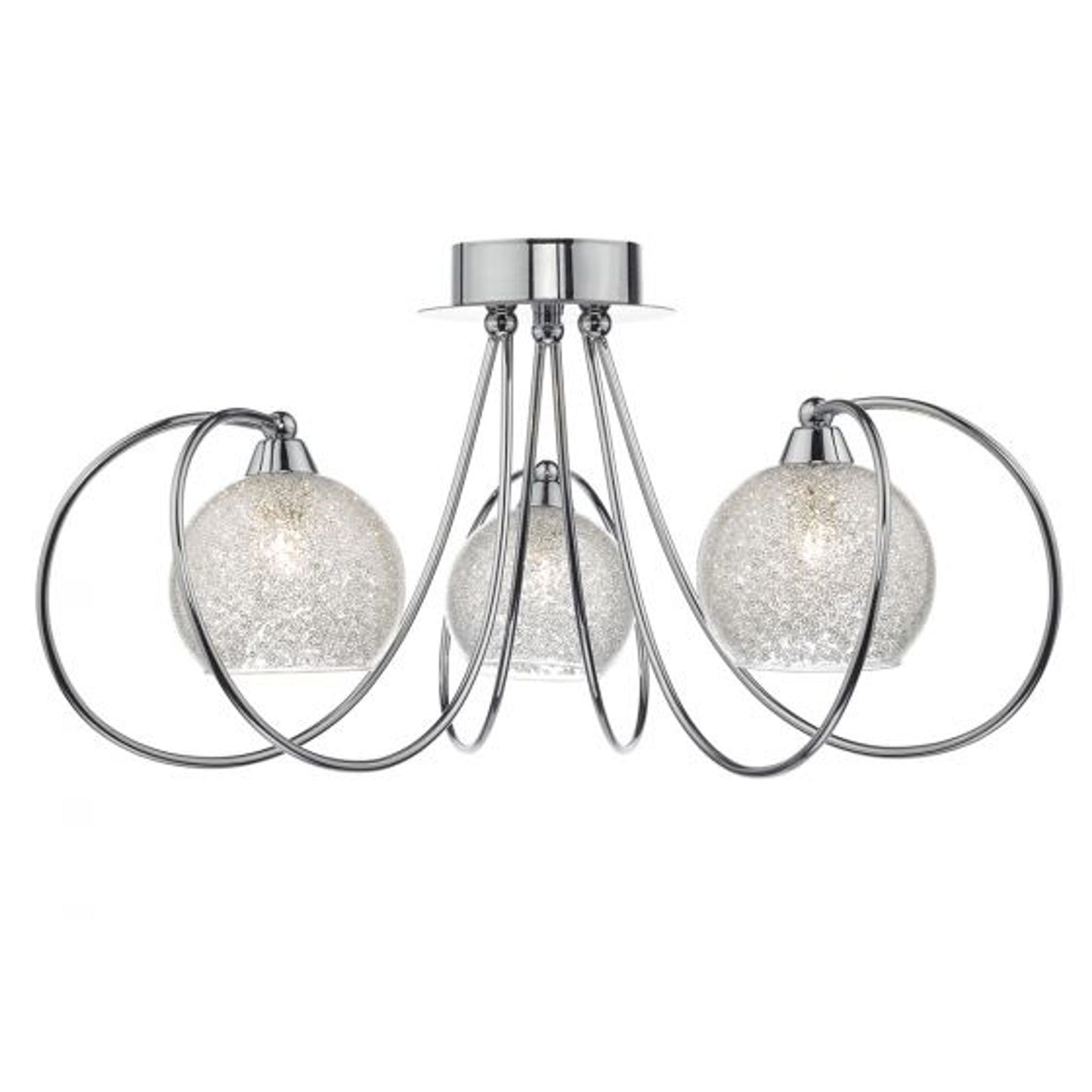 Rafferty 3-Light Semi Flush Polished Chrome