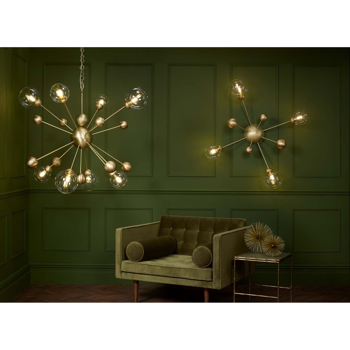 Cosmos 4-Light Semi Flush Butter Brass