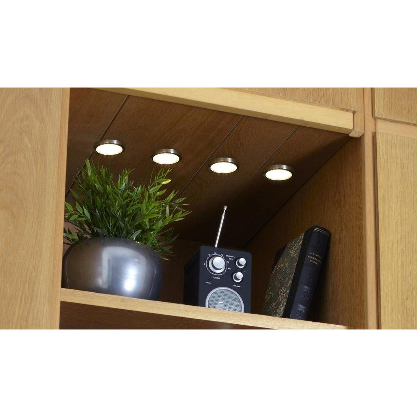 Lismore 4-Kit LED Cabinet Light Chrome with Under Cabinet Chrome