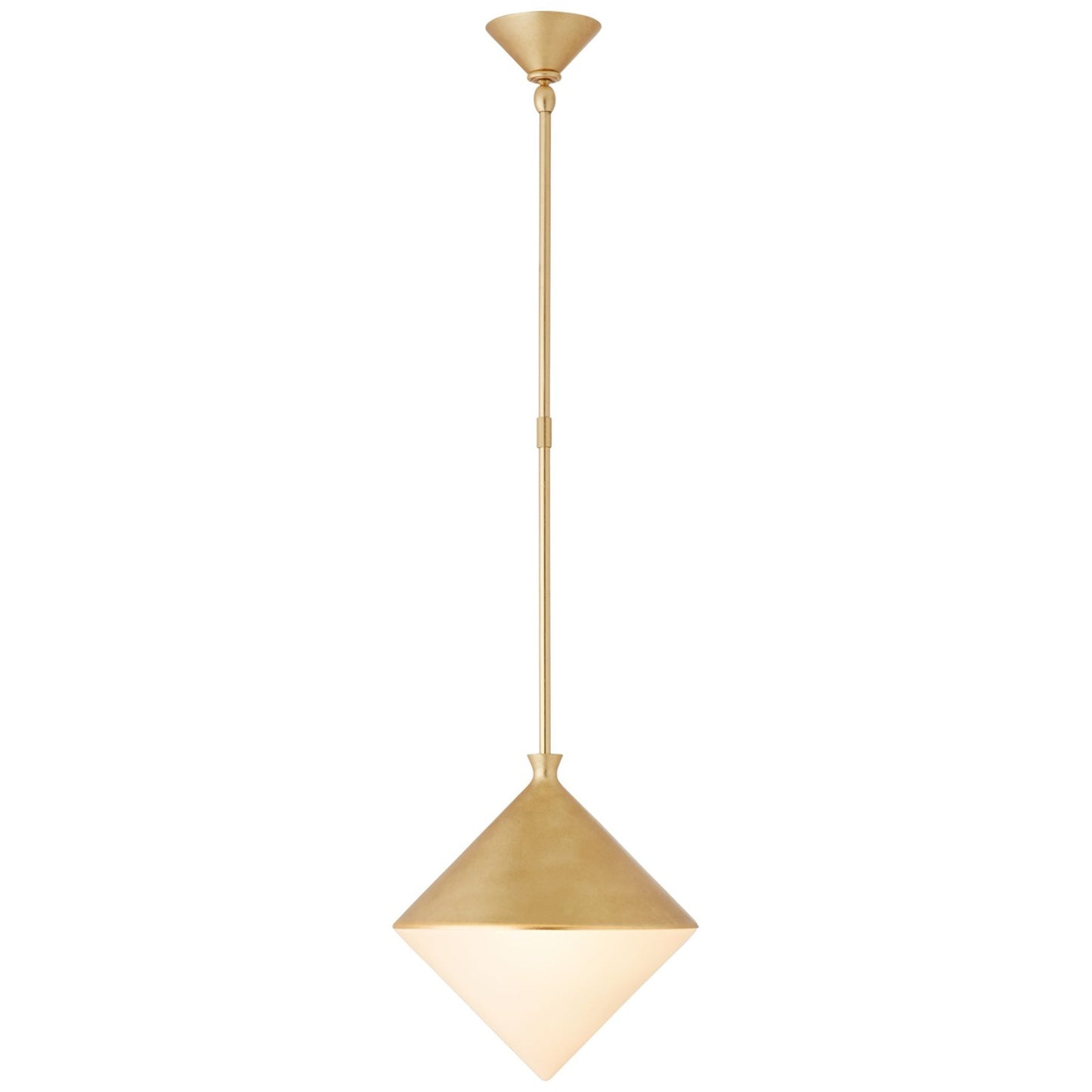 Sarnen Pendant with White Glass