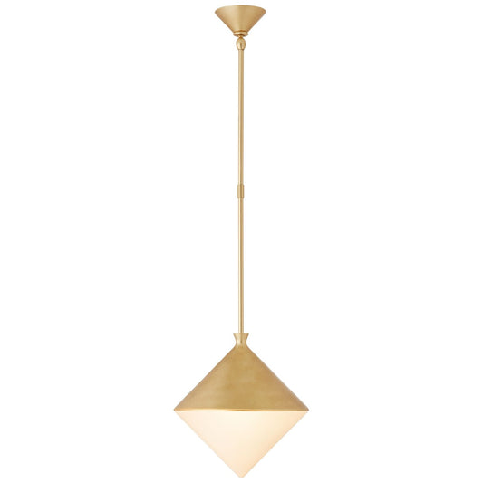 Sarnen Pendant with White Glass