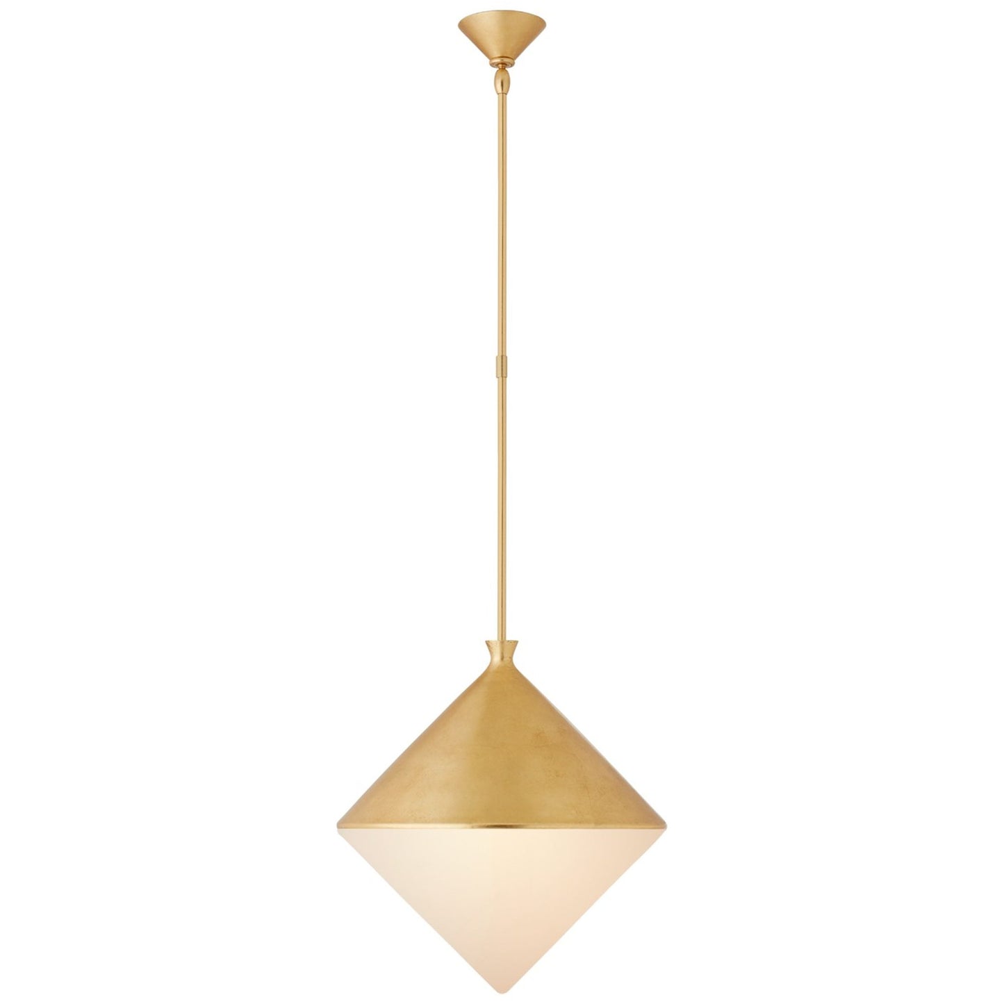 Sarnen Pendant with White Glass