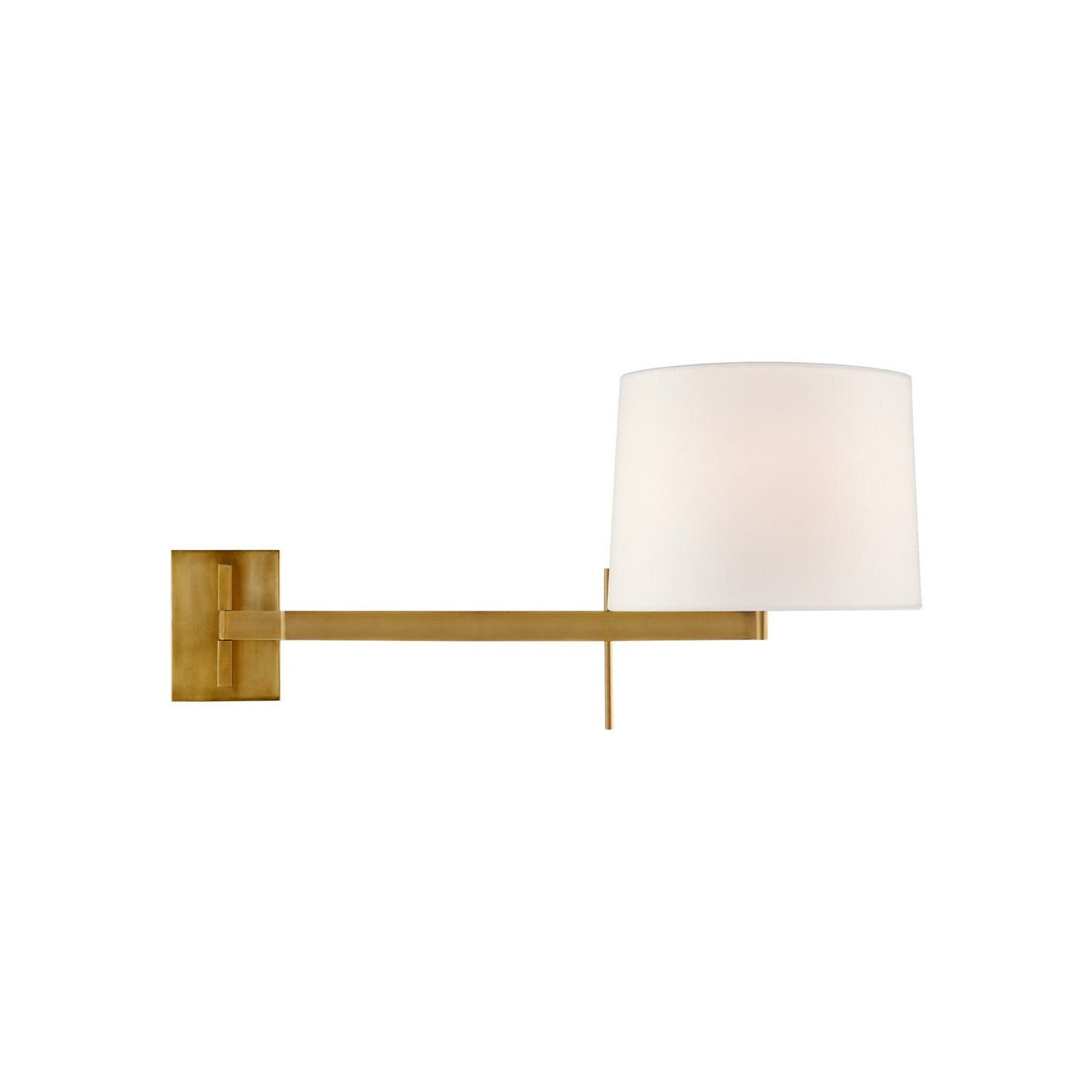 Sweep Medium Articulating Sconce with Linen Shade