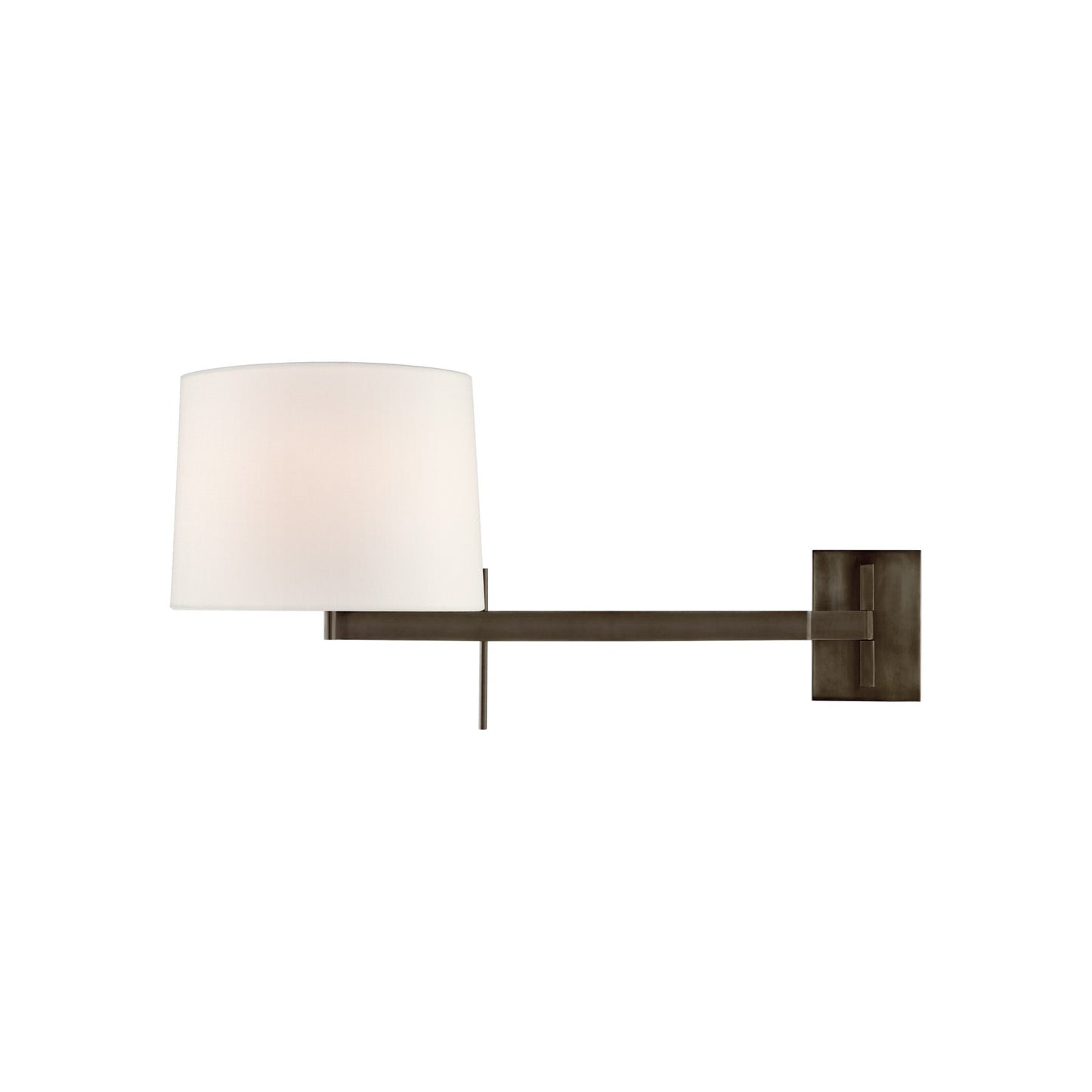 Sweep Medium Articulating Sconce with Linen Shade