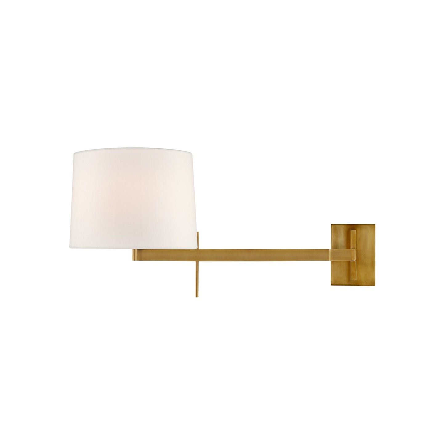 Sweep Medium Articulating Sconce with Linen Shade