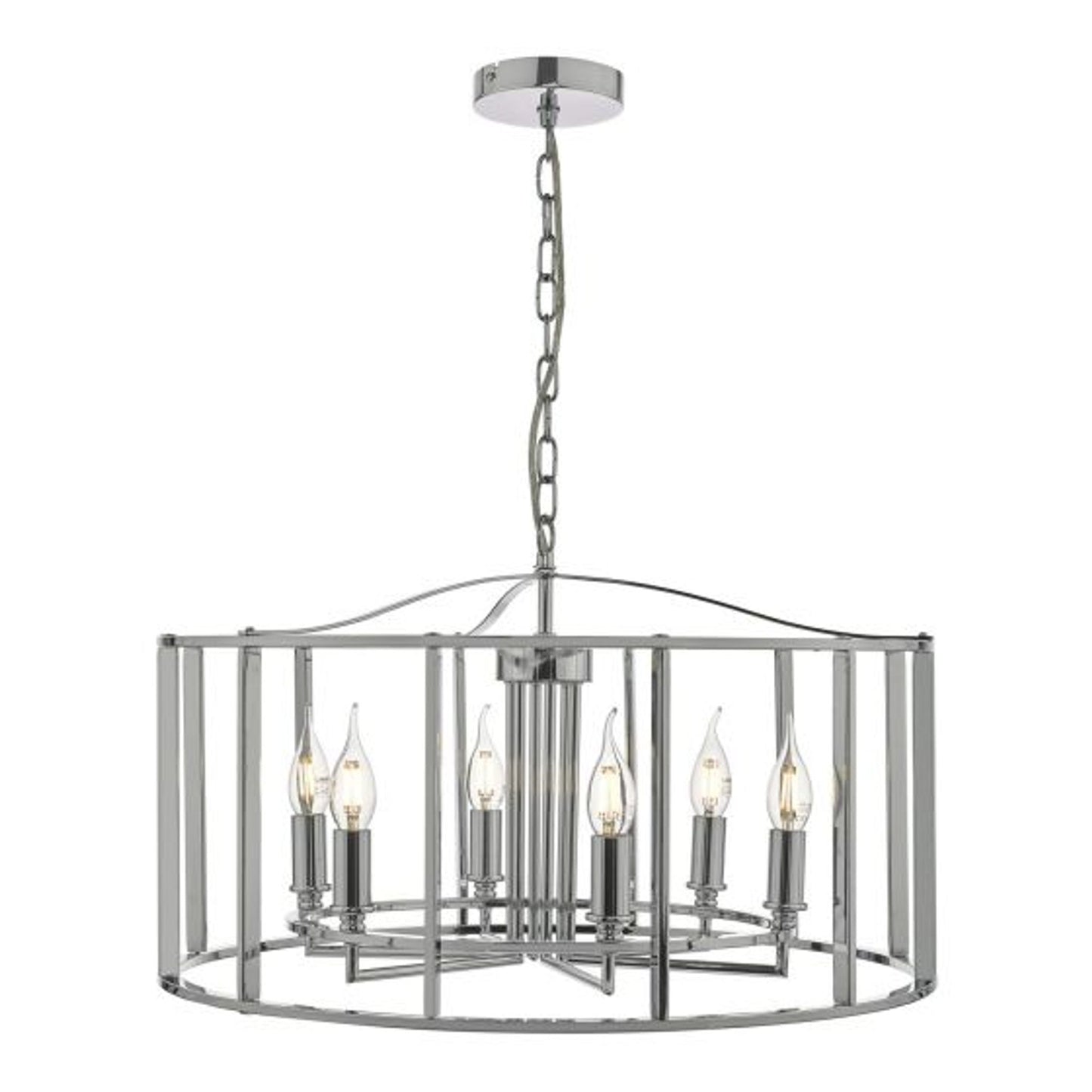 Myka 6-Light Pendant Polished Chrome