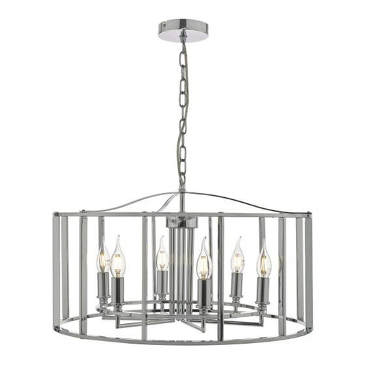 Myka 6-Light Pendant Polished Chrome