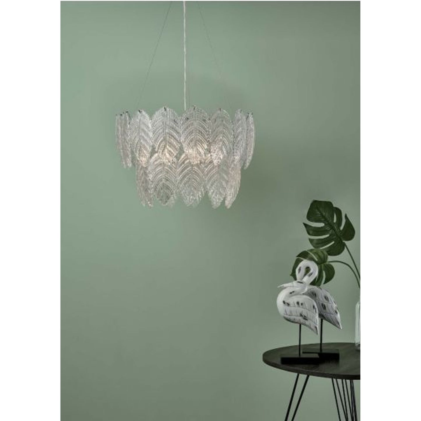 Phillipa 3 Light Pendant Polished Chrome with Clear Glass