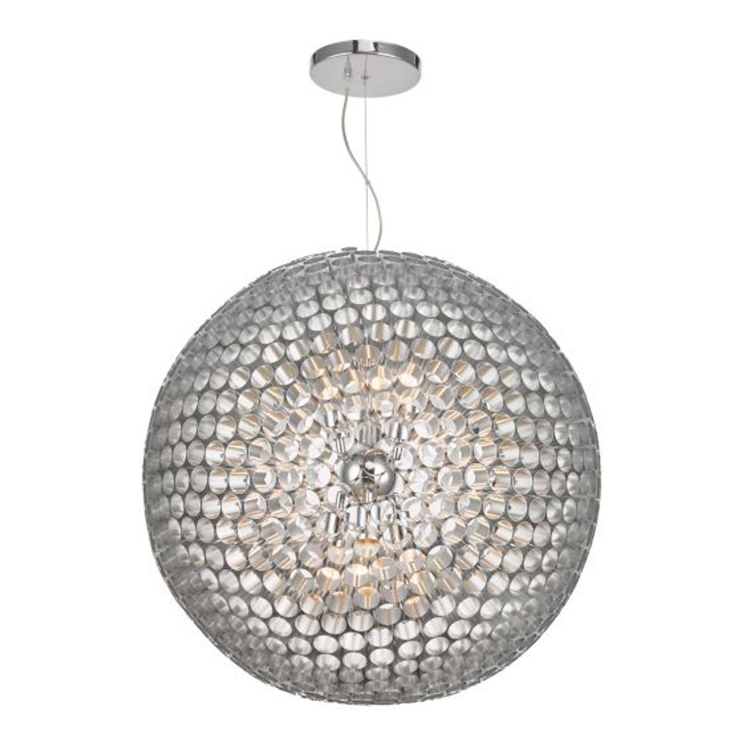 Serafina 6-Light Pendant Brushed Chrome