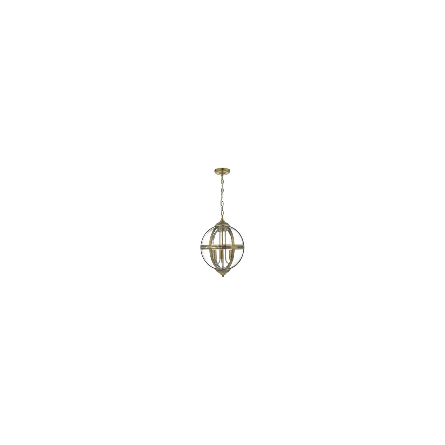 Vanessa Three-Light Clear Glass Pendant