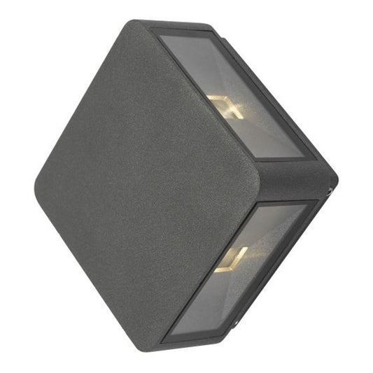 Weiss Outdoor Square 4-Light LED Wall Lamp Anthracite