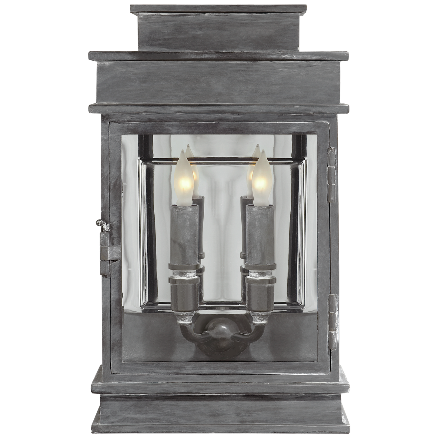 Linear Short Clear Glass Wall Lantern