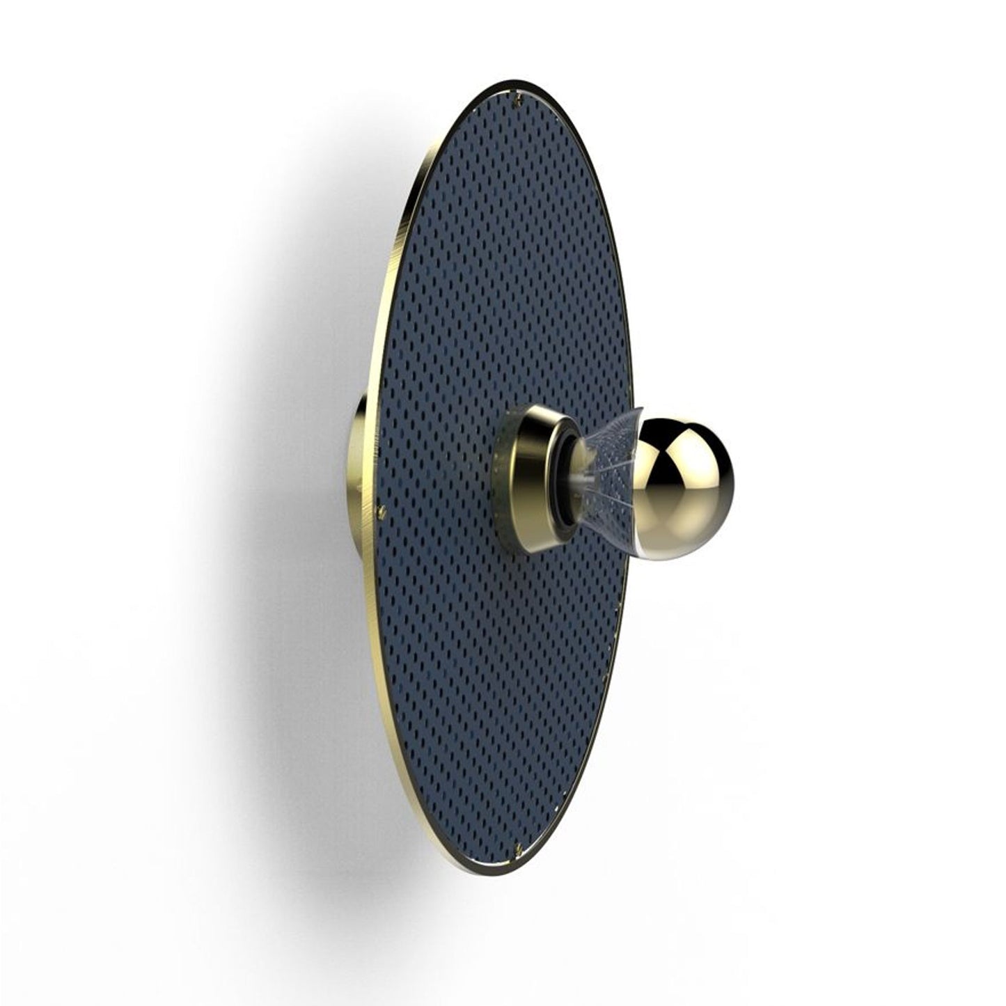 Marconi Wall Light Brushed Brass & Lacquer