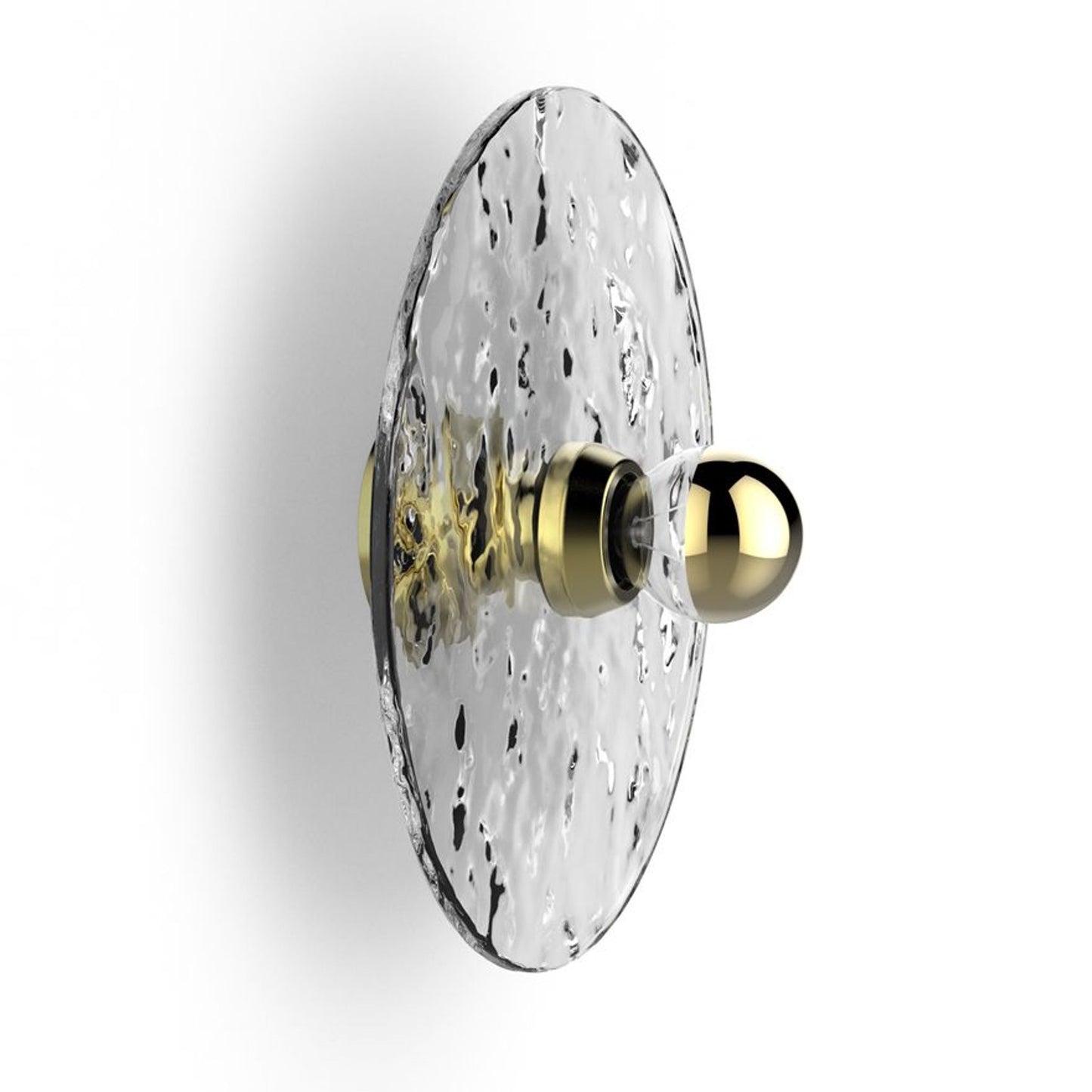 Marconi Wall Light Brushed Brass & Lacquer