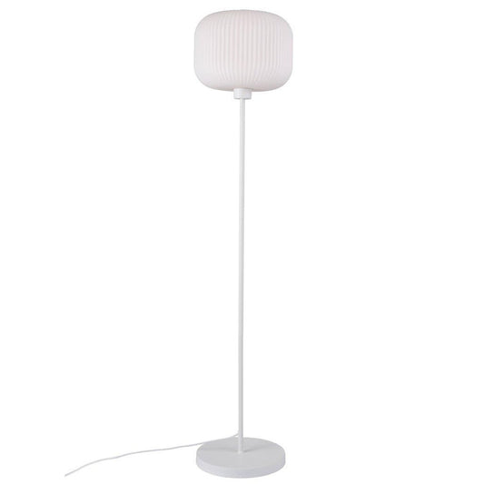 Milford Floor Lamp with Opal Glass Shade