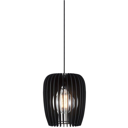 Tribeca 24 Wood Pendant Black