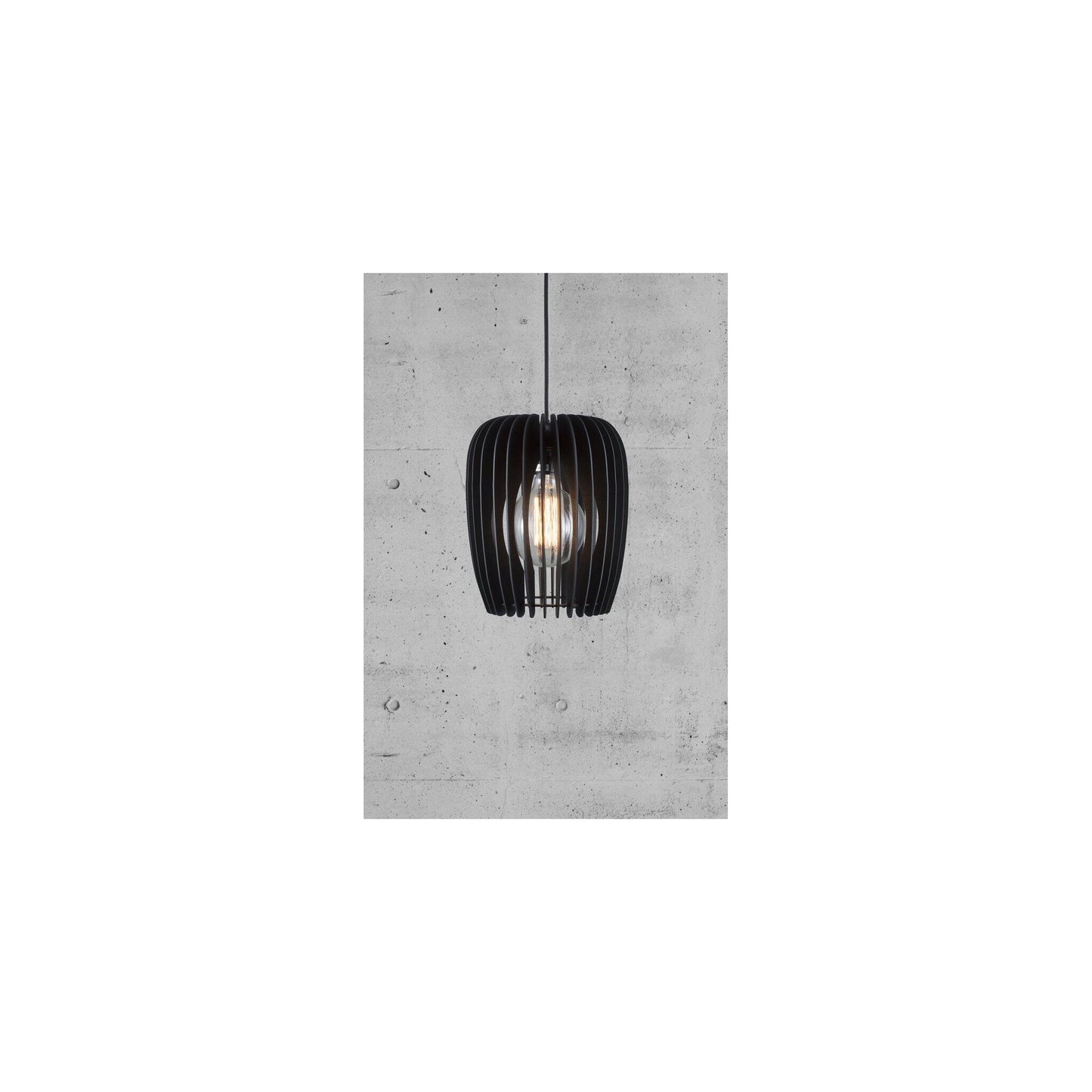 Tribeca 24 Wood Pendant Black