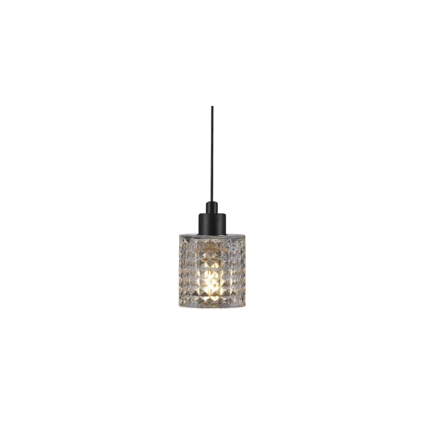 Hollywood Metal Pendant with Glass Shade