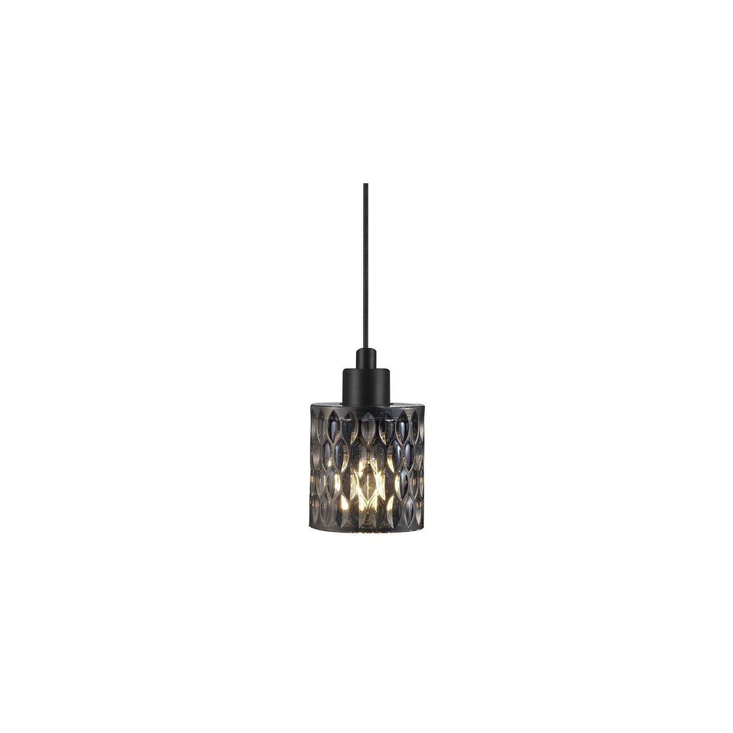 Hollywood Metal Pendant with Glass Shade