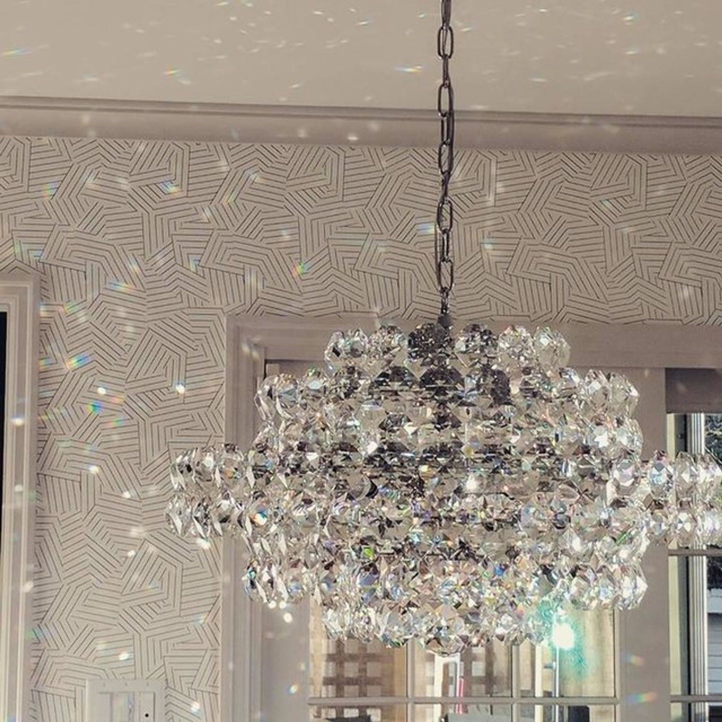 Sanger Chandelier with Crystal