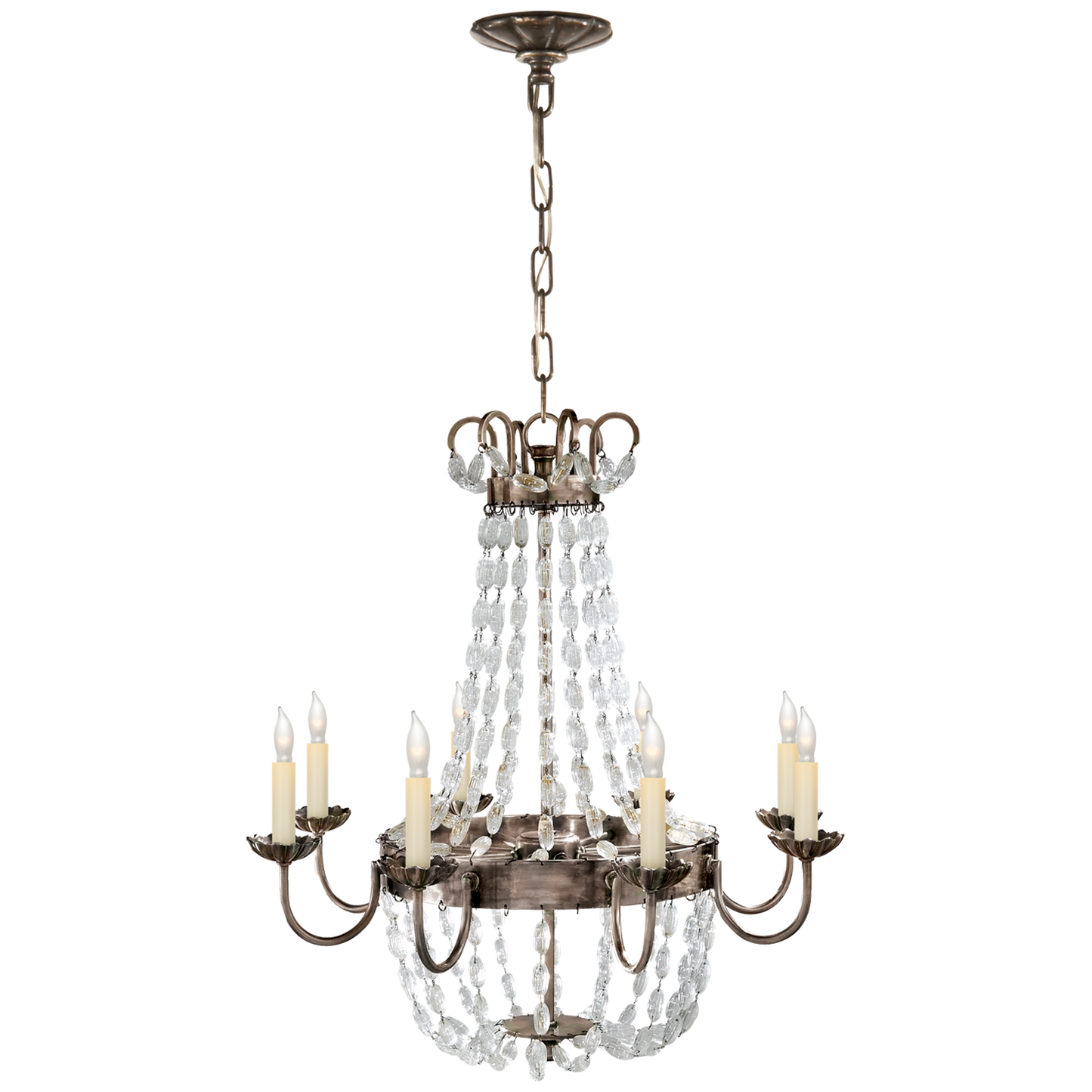 Paris Flea Market Chandelier with Seeded Glass