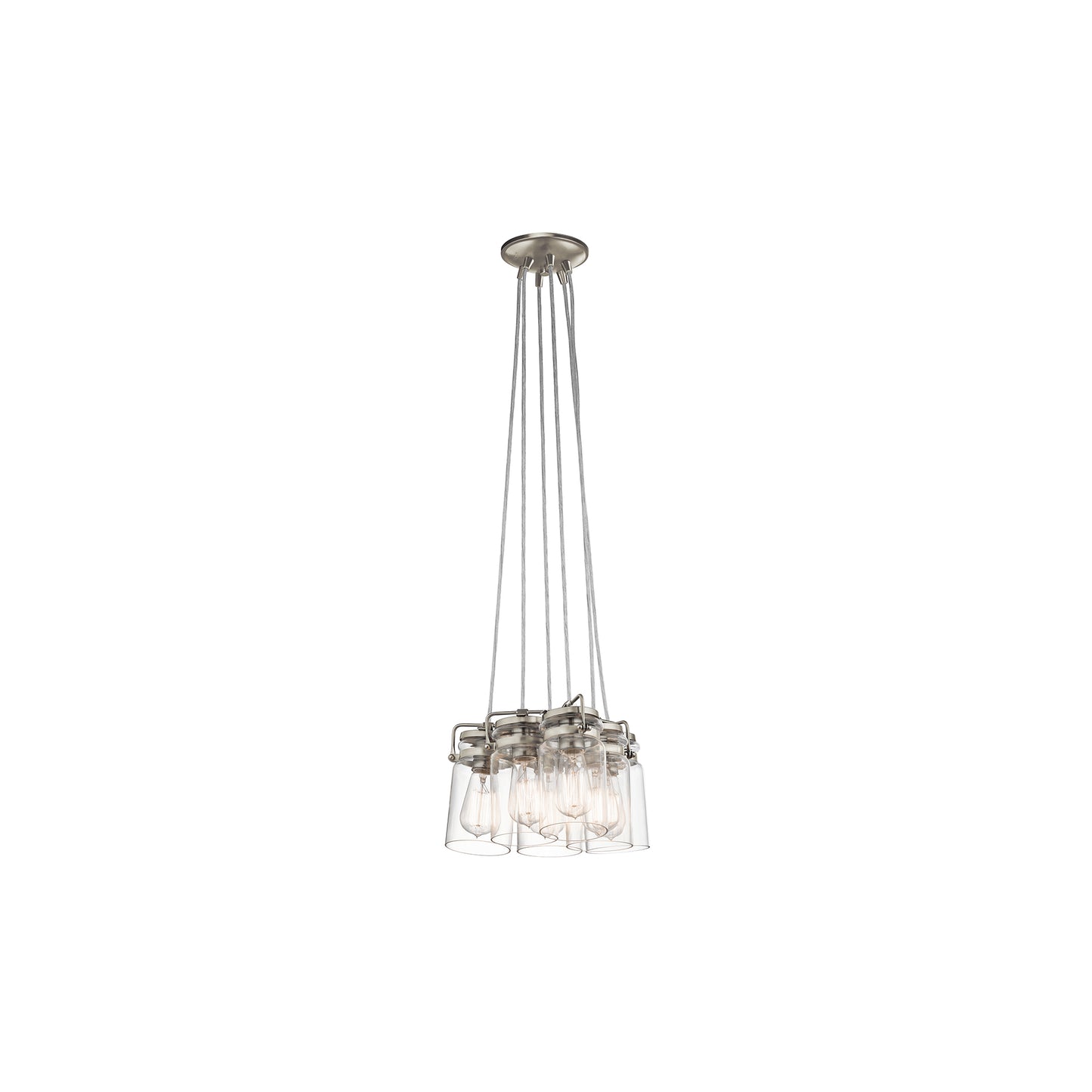 Brinley 6-Light Clear Glass Pendant