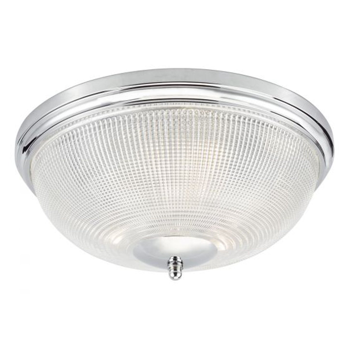 Arbor 3-Light Flush Mount Polished Chrome & Glass IP44