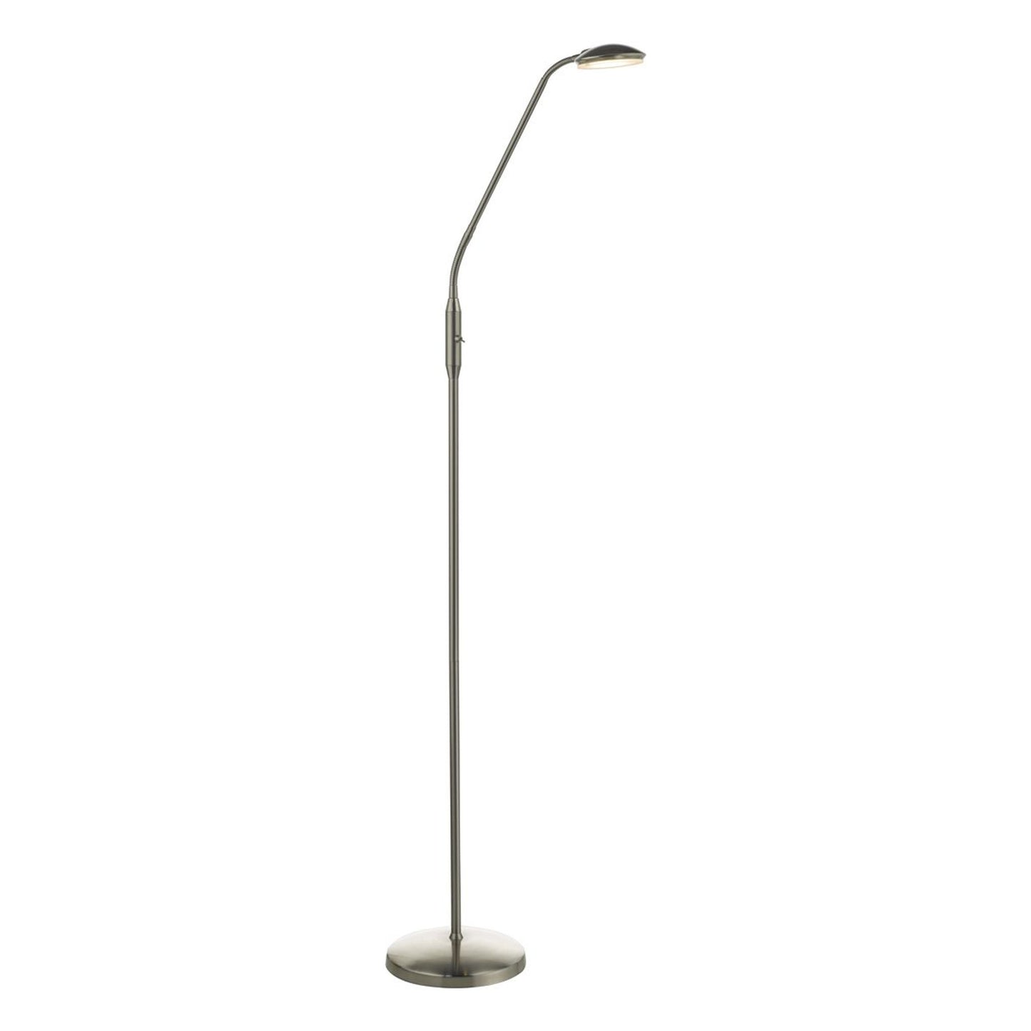 Aria LED Floor Lamp Satin Chrome