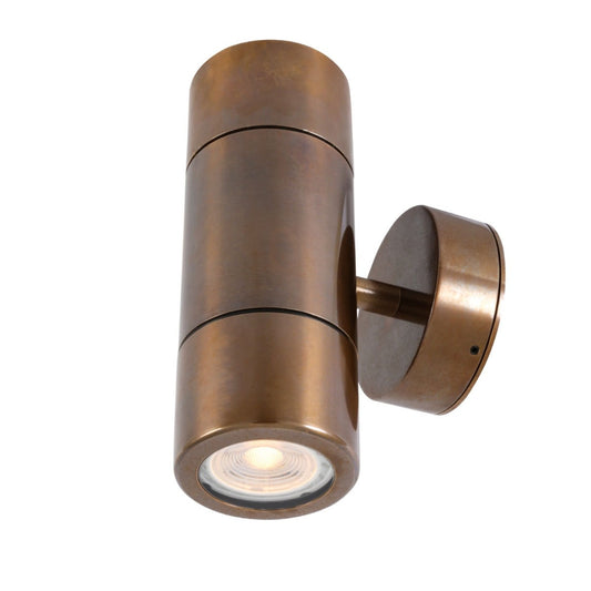 Lana Up / Down Brass Wall Light