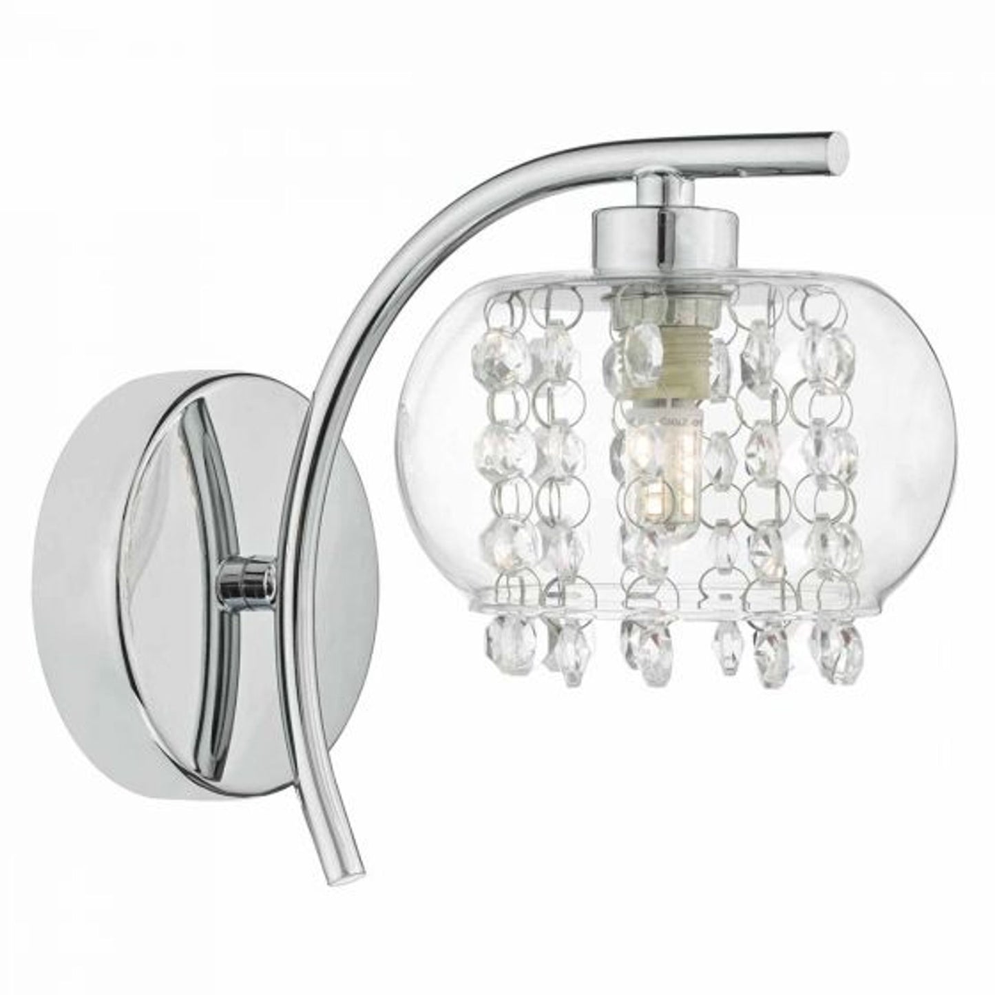 Elma Wall Light Polished Chrome & Glass