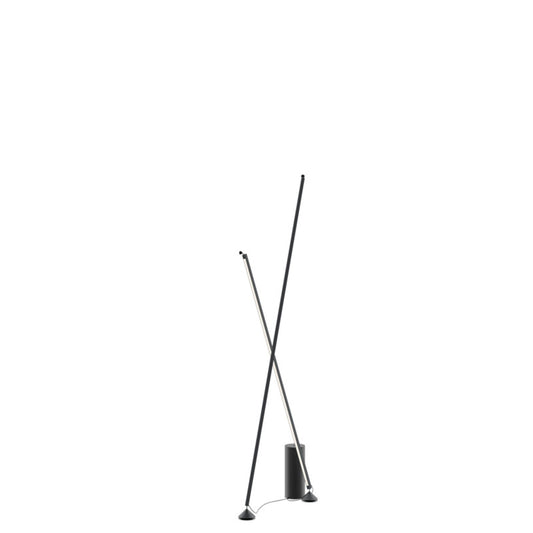 Sticks 7338 LED Floor Lamp Black with Two Rods