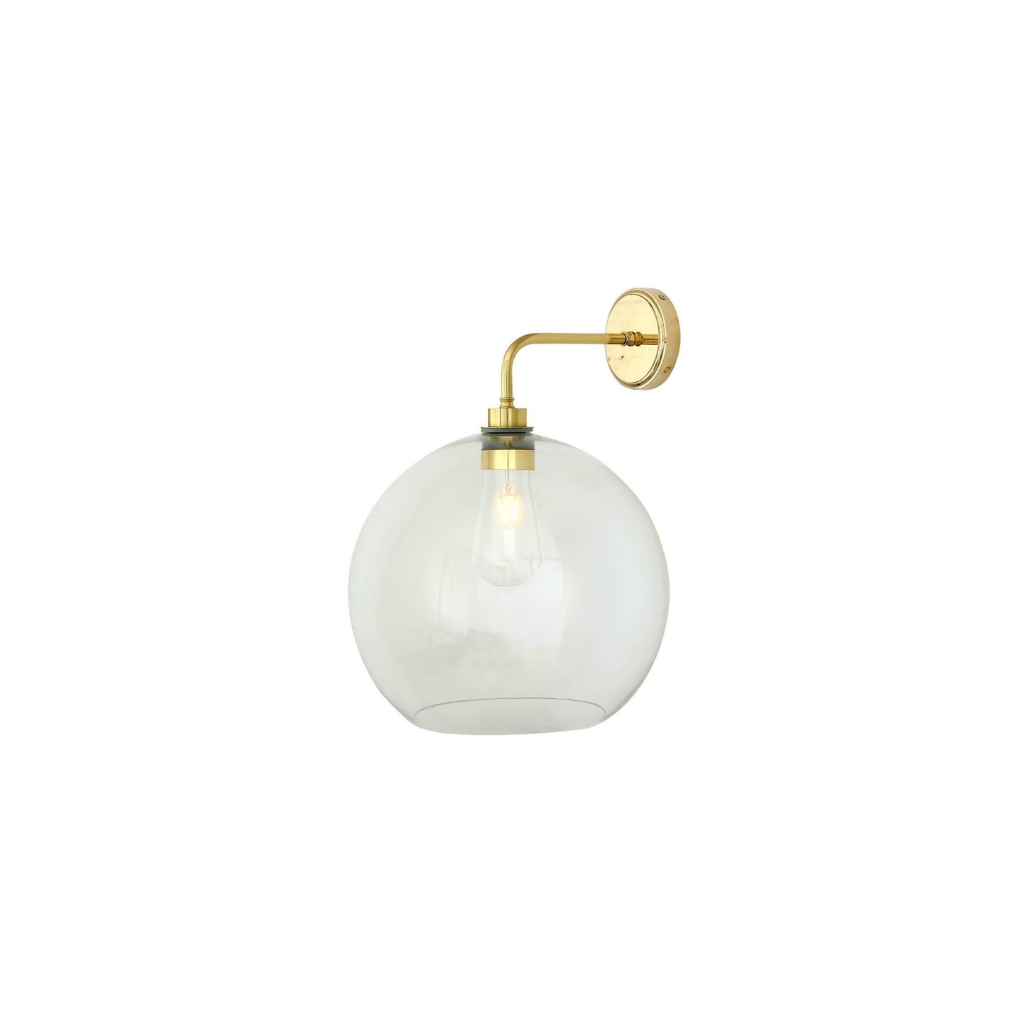 Leith Clear Glass Wall Light IP65